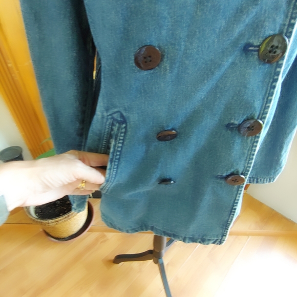 🎊HP🎊Ralph Lauren Double Breasted Denim Jacket. - Picture 3 of 14